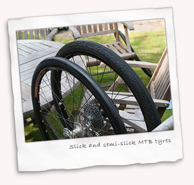 Slick and semi slick MTB tyres